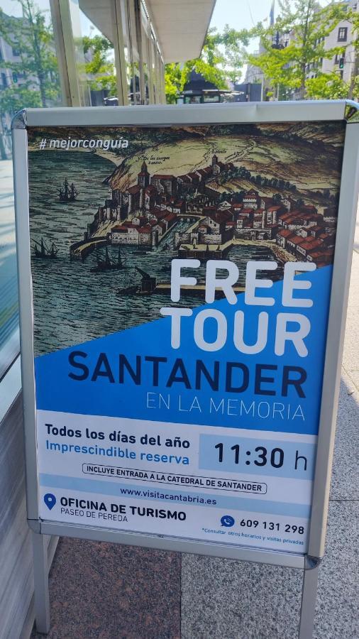 Apartamento Centrico Santander Bagian luar foto